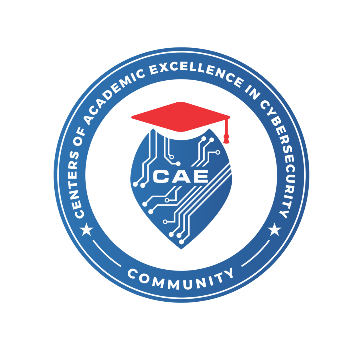CAE Colored Seal on White